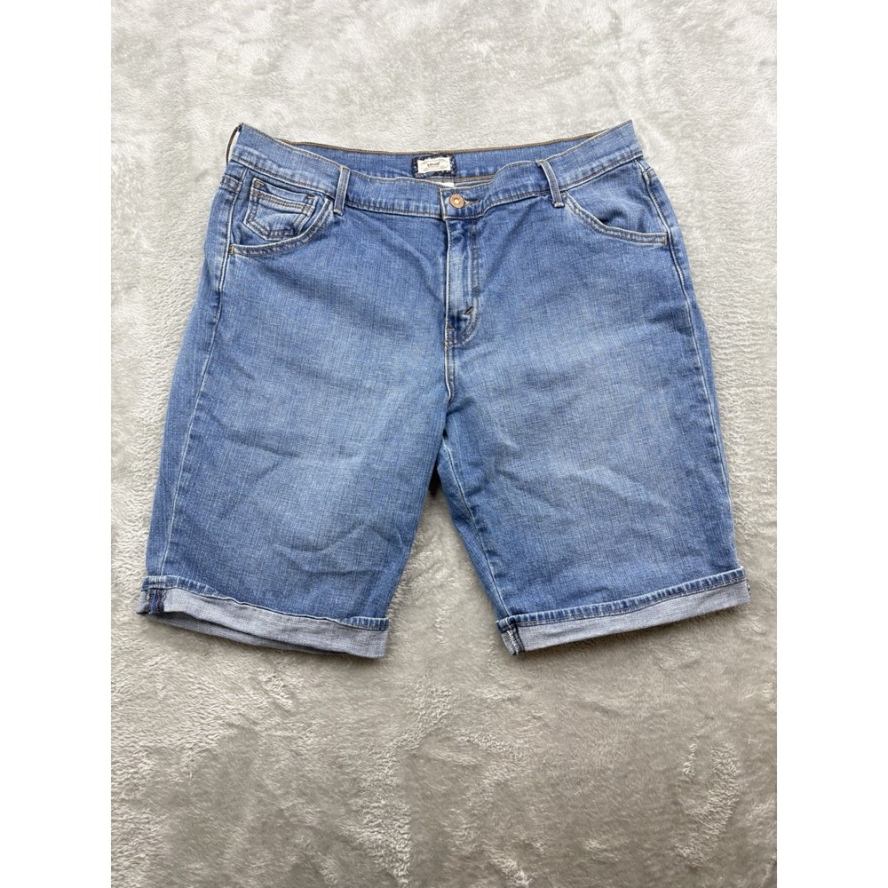 Levi's 515 Women's Size 16 Denim Bermuda Shorts Medium Wash Stretch Summer Short